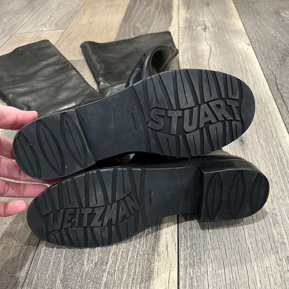 Stuart Weitzman black leather Hilo over the knee boots - Picture 6 of 10